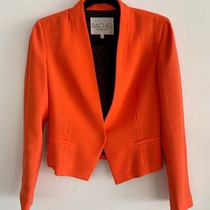 Rachel Roy Bright Orange Cropped Blazer